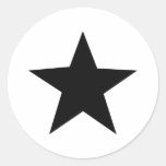 icône noire d'étoile autocollants