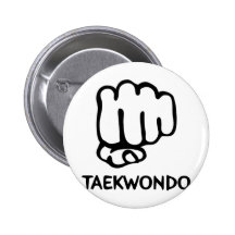 icône noire du Taekwondo Badges Avec Agrafe