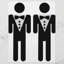 icône nuptiale homosexuelle de couples prospectus personnalisés