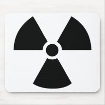 icône radioactive tapis de souris