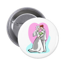 Idées 6 de réception de mariage badge avec épingle