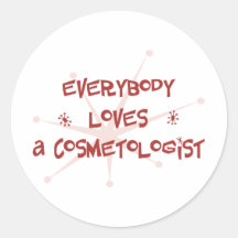 Iedereen houdt van een Cosmetologist Sticker
