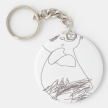 Iedereen Rockstar - Panda Sleutel Hanger