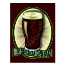 Iers Drinkd Team Wenskaarten
