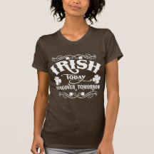 Ierse vandaag Hungover morgen T-shirts
