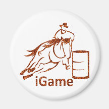 iGame het Rennen van het Vat Paard Koelkast Magneetjes
