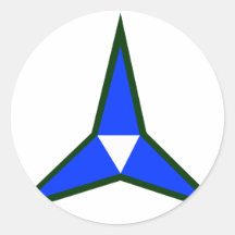 III corps Autocollants Ronds