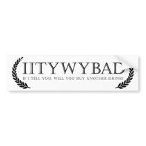 IITYWYBAD autocollants pour voiture