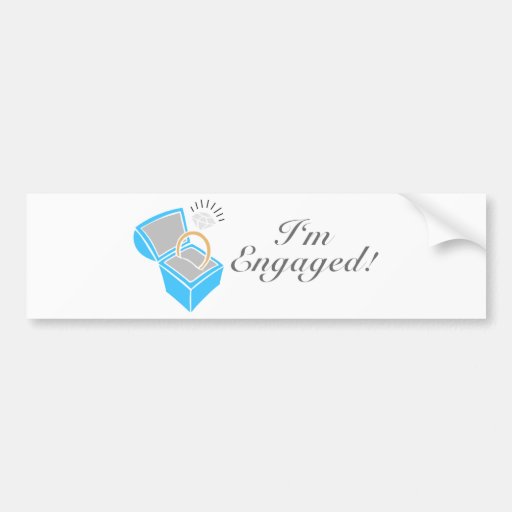 Ik ben Bezet (de Doos van de Verlovingsring van de Bumpersticker