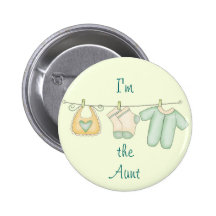 "Ik ben de Tante " Speld Button