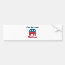Ik ben Doen schrikken Mittless Bumpersticker