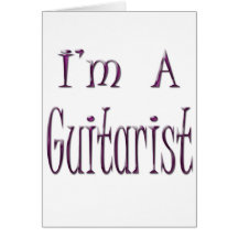 Ik ben een Gitarist Wenskaart