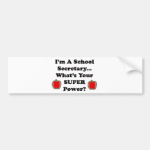 Ik ben een Secretaresse van de School Bumperstickers