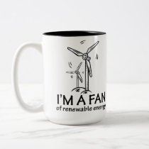 Ik ben een Ventilator van Vernieuwbare Energie mokken