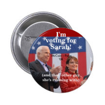 Ik ben, stemmend voor, Sarah! , (en dat ot… Speldbutton