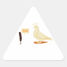 Ik ben uw veer grappig ontwerp driehoek sticker
