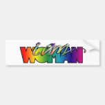 ik ben vrouw bumpersticker