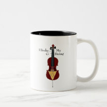 Ik brak Mijn G - koord (Cello) Koffie Beker
