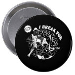 Ik BREEK VOOR de T-shirt van de POLKA Button