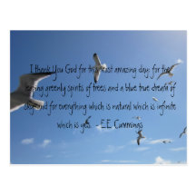 Ik dank u God… E.E. Cummings Wens Kaarten