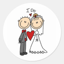 Ik doe de Sticker van de Ceremonie van het Huwelij