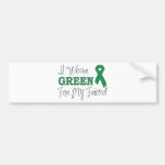 Ik draag Groen voor Mijn Vriend (Groen Lint) Bumpersticker