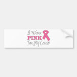 Ik draag Roze voor Mijn Neef (de Roze Versie C van Bumperstickers