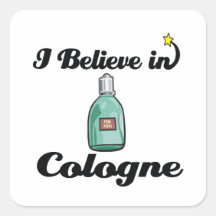 ik geloof in Keulen Vierkante Stickers