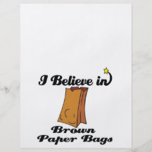 ik geloof in pakpapierzakken folder ontwerp