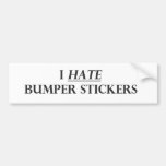 Ik haat de Stickers van de Bumper Bumpersticker