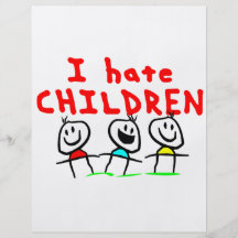 Ik haat kinderen! folder ontwerp