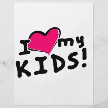 Ik houd (hart) van mijn kind! folder ontwerp