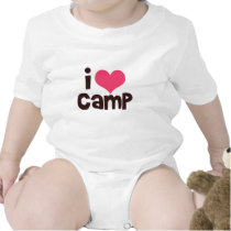 Ik houd het baby van t-shirt van het Kamp t-shirts