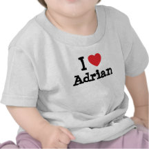Ik houd het hart van T-shirt van Adrian