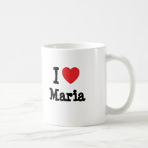 Ik houd het hart van T-shirt van Maria Koffie Bekers
