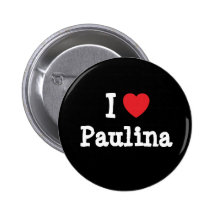 Ik houd het hart van T-shirt van Paulina Speld Button