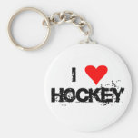 Ik houd hockey van T-shirts en Giften Sleutelhanger
