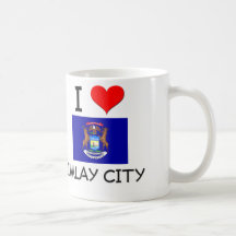 Ik houd Imlay van Stad Michigan Koffie Bekers