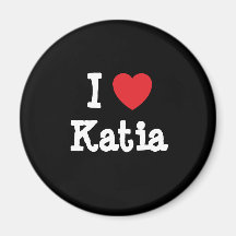 Ik houd Katia hart van T-shirt Magneet