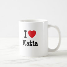 Ik houd Katia hart van T-shirt Mokken