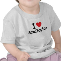 Ik houd Scallopine hart van T-shirt