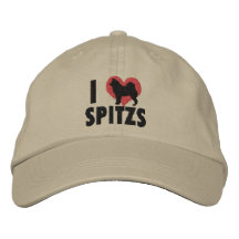 Ik houd Spitzs van Geborduurd Pet Geborduurde Baseball Caps