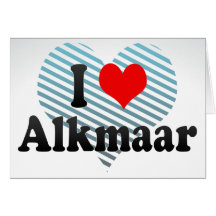 Ik houd van Alkmaar, Nederland Wenskaarten