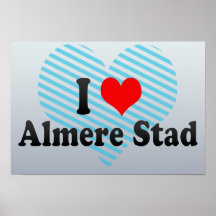 Ik houd van Almere Stad, Nederland Posters