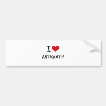 Ik houd van Antiquiteit Bumperstickers