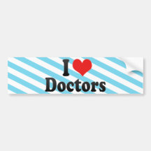 Ik houd van Artsen Bumpersticker