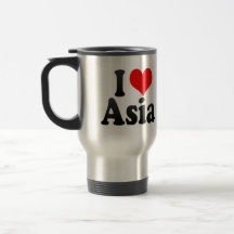 Ik houd van Azië Koffie Bekers