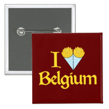 Ik houd van België Speld Buttons