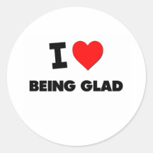 Ik houd van Blij zijnd Stickers