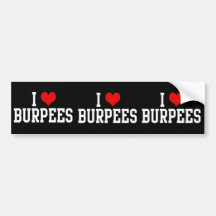 Ik houd van Burpees, Geschiktheid Bumperstickers